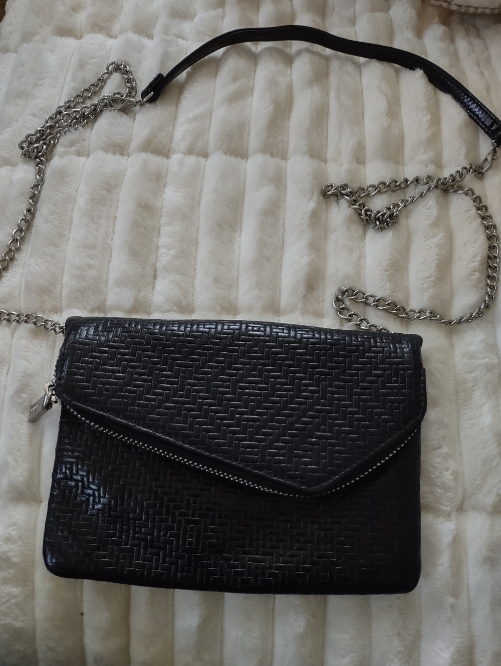 EUC HOBO Black Bag Mini Crossbody, Wristlet, Clutch All in One